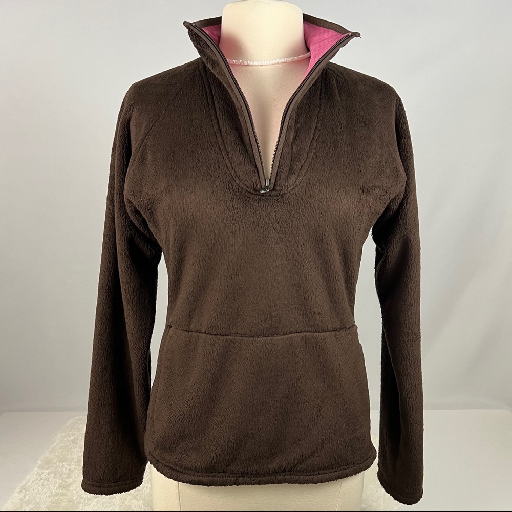 North Face Brown Medium Pull Over Jacket. - image 1